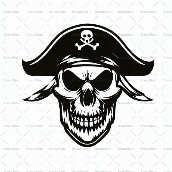 Piratenschädel und gekreuzte Knochen